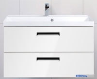 BelBagno Тумба под умывальник Aurora-900-2C-SO-BL (bianco lucido) - фото