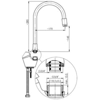 Излив Rubineta Flexy Universal 633344B - фото2
