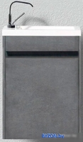 BelBagno Тумба под умывальник Pietra Mini-400-1A-SO-SCM-L (левый, stucco) - фото