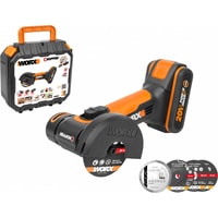 Угловая шлифмашина Worx WX801 (с 1-им АКБ, кейс) - фото