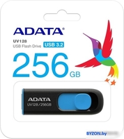 USB Flash A-Data DashDrive UV128 256GB (черный/синий) - фото2