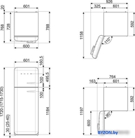 Холодильник Smeg FAB30LPB5 - фото2