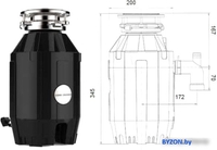 Измельчитель пищевых отходов Bone Crusher BC 810 - фото2