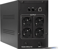 Источник бесперебойного питания ExeGate UNB-850.LED.AVR.EURO.RJ.USB EP285541RUS - фото2
