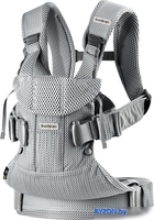 Рюкзак-переноска BabyBjorn One Air Mesh (серебристый) - фото