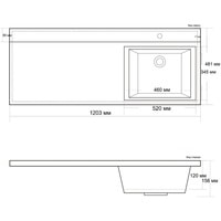 Умывальник BelBagno BB1200/480-LV-MR-R - фото2