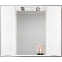 BelBagno Шкаф с зеркалом Marino-SPC-1000/750-2A-BL-P (bianco lucido) - фото