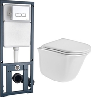 Унитаз WeltWasser Telbach 004 GL-WT + Marberg 410 SE (белый глянец/хром) - фото