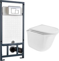 Унитаз WeltWasser Telbach 004 GL-WT + Marberg 507 SE (белый глянец/хром) - фото
