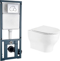 Унитаз WeltWasser Erlenbach 004 GL-WT + Marberg 410 RD (белый глянец/хром) - фото