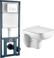 Унитаз WeltWasser Kehlbach 004 GL-WT + Marberg 410 SE (белый глянец/хром) - фото