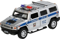 Технопарк Hummer H2 Полиция HUM2-12POL-SR (серебристый) - фото