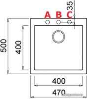 Кухонная мойка Elleci Quadra 102 Aluminium M79 - фото2