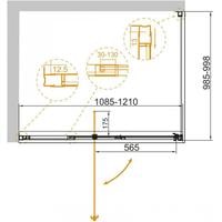 Душевой уголок Cezares VARIANTE-AH-1-110/120-100-C-Cr - фото2