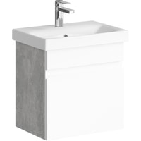 Aqwella Тумба Smart 50 SRT0105BS с умывальником Moduo Slim UM-MOD50SL/1 - фото