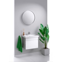Aqwella Тумба Smart 60 SRT0106BS с умывальником Moduo Slim UM-MOD60SL/1 - фото2