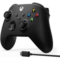 Геймпад Microsoft Xbox + USB-C кабель (черный) - фото2
