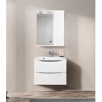BelBagno Шкаф с зеркалом Marino-SPC-900/750-1A-BL-P-R (bianco lucido) - фото2