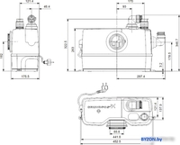 Канализационная установка Grundfos Sololift2 WC-1 - фото2