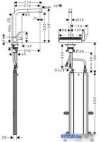 Смеситель Hansgrohe Aquno Select M81 73830670 (матовый черный) - фото2