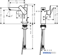 Смеситель Hansgrohe Talis E 71754670 - фото2