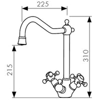 Смеситель Kaiser Carlson Style 44333 - фото2