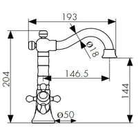 Смеситель Kaiser Carlson Style 44411-1 - фото2