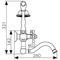 Смеситель Kaiser Carlson Style 44422-1 - фото2