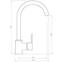 Смеситель Inan Kehribar M2304 - фото2