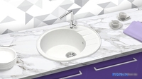 Кухонная мойка Berge BR-6201 (белый матовый) - фото2