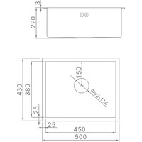 Кухонная мойка Gerhans K35043 - фото2