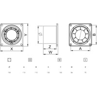 Осевой вентилятор Awenta Ring 100 WWR100 - фото2