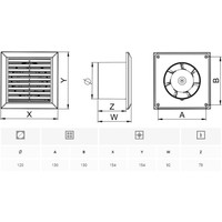 Осевой вентилятор Awenta Classic 120 WC120 - фото2