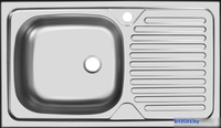 Кухонная мойка Ukinox Классика CLM760.435 ---W6K 2L- - фото