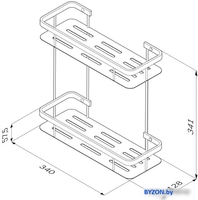 Мебель для ванных комнат AM.PM Полка Sense L A7453200 - фото2