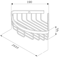 Мебель для ванных комнат AM.PM Полка Sense L A7452100 - фото2