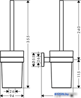 Ершик для унитаза Hansgrohe Logis Universal 41722000 - фото2
