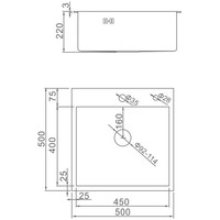 Кухонная мойка Gerhans K35050B (графит) - фото2