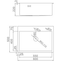 Кухонная мойка Gerhans K36050 (сатин) - фото2