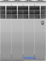Биметаллический радиатор Royal Thermo BiLiner 350 Silver Satin (4 секции) - фото2