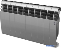 Биметаллический радиатор Royal Thermo BiLiner 350 Silver Satin (10 секций) - фото