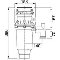 Измельчитель пищевых отходов Franke Turbo Elite Slimline TE-75S 134.0607.344 - фото2