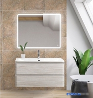BelBagno Тумба под умывальник Albano-1000-2C-SO-RVB (белый дуб vintage) - фото2