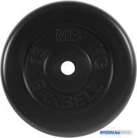 Диск MB Barbell Стандарт 31 мм (1x15 кг, черный) - фото