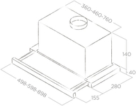 Кухонная вытяжка Elica Elite 14 Lux GRVT/A/90 PRF0098879B - фото2