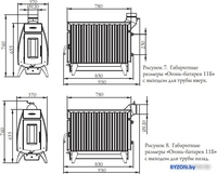 Печь-камин Термофор Огонь-батарея 11 (антрацит) - фото2