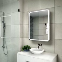 Континент Шкаф с зеркалом Elliott Led 60x80 (левый) - фото2