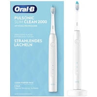 Электрическая зубная щетка Oral-B Pulsonic Slim Clean 2000 (белый) - фото
