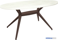 Кухонный стол Sheffilton SHT-TU30-2/TT 120/80 (коричневый/бетон крем) - фото