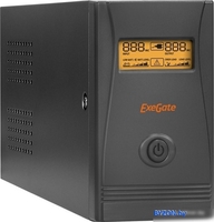 Источник бесперебойного питания ExeGate Power Smart ULB-600.LCD.AVR.C13.RJ.USB - фото
